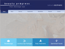 Tablet Screenshot of beautyprogress.co.nz